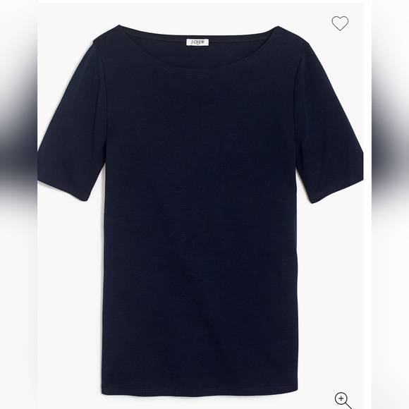 NWT J.CREW FACTORY Perfect Fit Open Neck Tee, Size XS - Picture 3 of 12